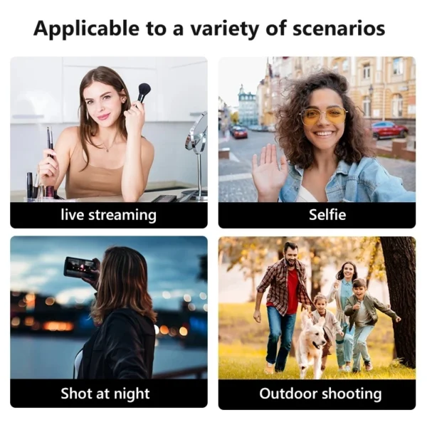 Trépied à Selfie sans fil pour Smartphone, avec télécommande Bluetooth, lumière de remplissage, support pliable pour enregistrement de prise de vue Vlog, 2025 – Image 5
