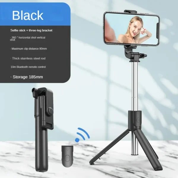 Trépied télescopique intégré pour téléphone portable, perche à selfie, Bluetooth, direct de Tiktok, support de caméra portable, universel – Image 4